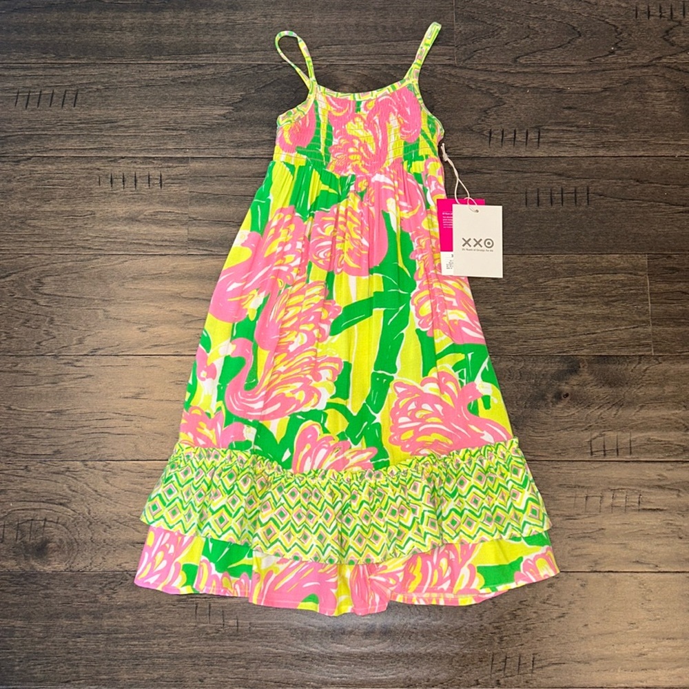 Lilly Pulitzer for Target girls flamingo dress, size 3T NWT